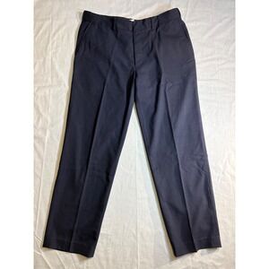 Stan Herman Jetblue Mens‎ 40W x 32L Navy Blue Dress Pants Wool Blend Casual